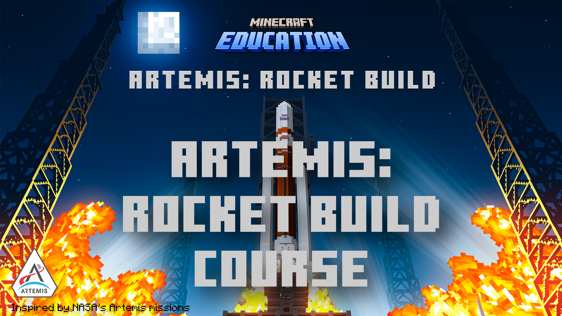 Minecraft Artemis Rocket Build